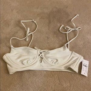 Pacsun White Bikini Top